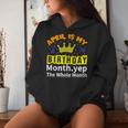 It's My Birthday April Month Groovy Birthday Novelty Women Hoodie Gifts for Her