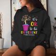 It's Ok To Be Different Plant Pot Autism Awareness Women Hoodie Gifts for Her