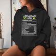 Jamaica Mom Jamaican Black Afro Jamaica Flag Roots Mom Women Hoodie Gifts for Her