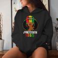 Junenth 1865 Celebrate Freedom Celebrating Black Women Women Hoodie Gifts for Her