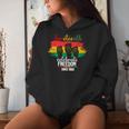 Junenth Celebrate Freedom 1865 African American Women Women Hoodie Gifts for Her