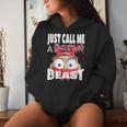 Just Call A Christmas Beast With Cute Little Owl Women Hoodie Gifts for Her