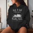 Just A Girl Who Loves Books Amantes De Libros Divertidos Sudadera con capucha para mujer Regalos para ella