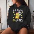 Just A Girl Who Loves Ducks Lovers Outfits Kawaii Animals Women Hoodie Gifts for Her
