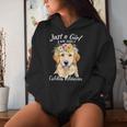 Just A Girl Who Loves Golden Retrievers Girls Who Love Dogs Women Hoodie Gifts for Her