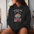 Just A Girl Who Loves Ramen And K-Pop Graphic For N Girls Women Hoodie Gifts for Her