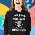 Just A Girl Who Loves Spiders Spider Girls Women Hoodie Gifts for Her