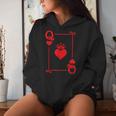 King & Queen Of Hearts Matching Couple Queen Of Hearts Women Hoodie Gifts for Her