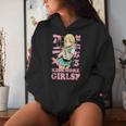 Kiss More Girls Anime Kawaii Cute Lesbian Lgbt Pride Month Women Hoodie Gifts for Her