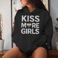 Kiss More Girls Lesbian Pride Lgbtq Pride Month Queer Women Hoodie Gifts for Her