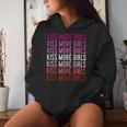 Lgbt Pride Kiss More Girls Gay Lesbian Feminist Rainbow Women Hoodie Gifts for Her