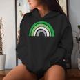 Lgbtq Aromantic Pride Flag Lgbtqia Rainbow Aromantic Women Hoodie Gifts for Her