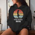 Line Dance Mom Musique Country Western Dancer Avec Col En V Sweat à capuche femme Cadeaux pour elle