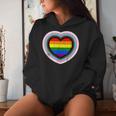 Love Is Love Gay Pride Progress Pride Rainbow Heart Lgbtq Women Hoodie Gifts for Her