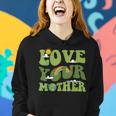 Love Your Mother Groovy Hippie Earth Day Love Women Hoodie Gifts for Her