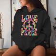 Love Peace Sign 60S 70S Outfit Hippie Costume Girls Women Hoodie Gifts for Her