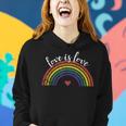 Love With Rainbow Flag For Lgbt Pride Month Women Hoodie Gifts for Her