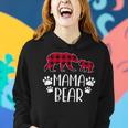 Mama Bear Christmas Pajama Red Buffalo Plaid Mother's Day Women Hoodie Gifts for Her