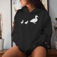 Mama Duck 2 Ducklings Animal Family Women Hoodie Gifts for Her
