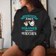 Männer Machen Mädchen Storch Ankündigung Werdender Papa Kapuzenpullover für Damen Geschenke für Sie