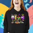 Mardi Gras Glass Of Wine Drinking Team Wine Festival Parade Women Hoodie Gifts for Her