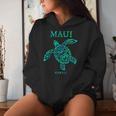 Maui Hawaii Sea Turtle Boys Girls Vacation Souvenir Women Hoodie Gifts for Her