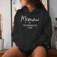 Memaw Like A Grandma Only Cooler Heart Mother's Day Memaw Women Hoodie Gifts for Her