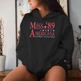 Miss 89 Americana Most Likely To Run Away With You Women Hoodie Gifts for Her