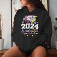 Mom Senior 2024 Proud Mom Of A Class Of 2024 Graduate Mother Women Hoodie Gifts for Her