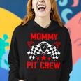 Mommy Pit Crew Race Car Birthday Party Racing Family Women Hoodie Gifts for Her