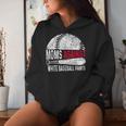 Moms Against White Baseball Pants Mother's Day Sport Lover Women Hoodie Gifts for Her