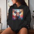 Moose Colorful Graphic Women Hoodie Gifts for Her