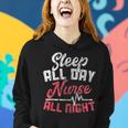 Night Shift Nurse Sleep All Day Nurse All Night Women Hoodie Gifts for Her