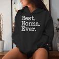 Nonna Mejor Nonna Ever Sudadera con capucha para mujer Regalos para ella