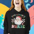 Nurse Christmas Santa's Favorite Nurse Christmas Women Hoodie Gifts for Her