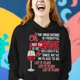Oh The Virus Outside Is Frightful But The Wine Is Delightful Women Hoodie Gifts for Her