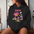 Papa Des Geburtstags-Mädchen Donut Dab Geburtstag Kapuzenpullover für Damen Geschenke für Sie