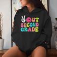 Peace Out 2Nd Grade Graduation Class 2024 Last Day Of School Women Hoodie Gifts for Her