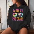 Peace Out 2Nd Grade Tie Dye Graduation Last Day Of School Women Hoodie Gifts for Her