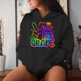 Peace Out First Grade Cute Tie Dye Last Day Of 1St Grade Women Hoodie Gifts for Her