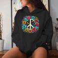 Peace Love Groovy Peace Sign Women Hoodie Gifts for Her
