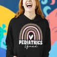 Pediatrics Squad Registered Nurse Leopard Rainbow For Doctor Women Hoodie Gifts for Her