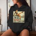 Pinup Girl Wings Vintage Poster Ww2 Women Hoodie Gifts for Her