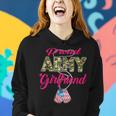 Proud Army Girlfriend Us Flag Dog Tags Pride Military Lovers Women Hoodie Gifts for Her