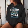 Proud Grandma Of A Class Of 2024 Graduate Senior 2024 Women Hoodie Gifts for Her