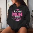 Proud Mom Of A 2024 Graduate Pink Senior Graduation 24 Women Hoodie Gifts for Her