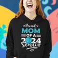Proud Mom Of A 2024 Senior Graduate Senior Bowling Women Hoodie Gifts for Her