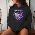 Purple End Alzheimers Awareness Frauen Männer Kinder Mama Papa Kapuzenpullover für Damen Geschenke für Sie