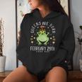 Queens Are Born On February 29Th Leap Year Girls Frog Women Hoodie Gifts for Her