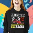 Race Car Party Auntie Of The Birthday Racer Racing Family Women Hoodie Gifts for Her